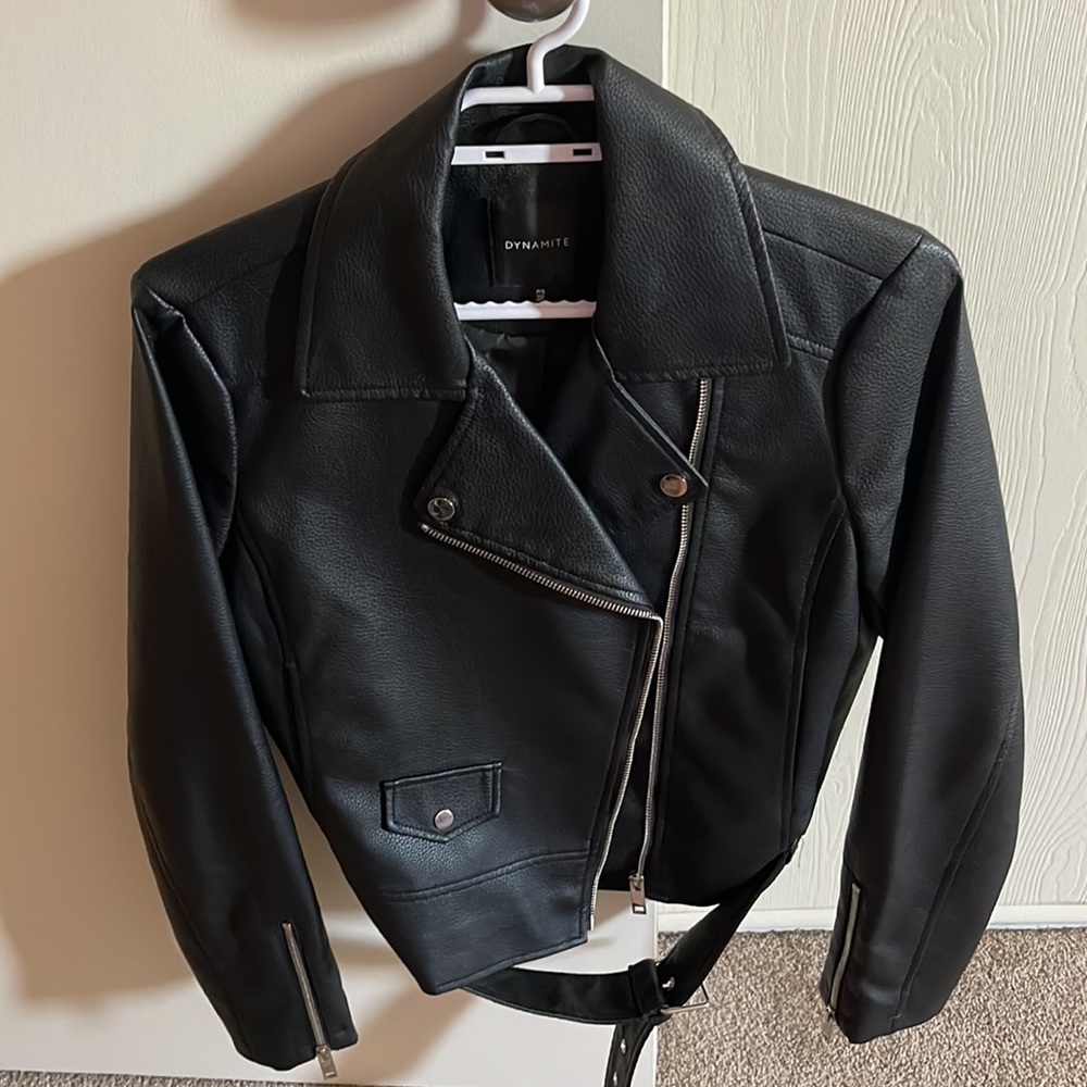 Leather jacket black - Picture 2 of 3
